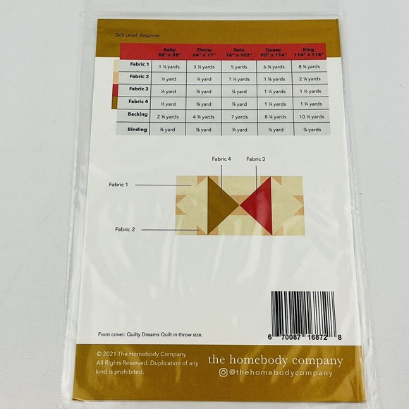 The Homebody Company Quilty Dreams Quilt Pattern No. 003 Julia Raye Hines - Picture 3 of 3